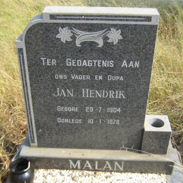 MALAN Jan Hendrik 1904-1979