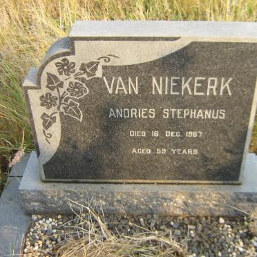 NIEKERK Andries Stephanus, van -1967