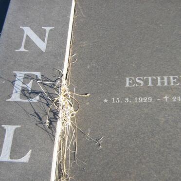 NEL Gideon 1926-1994 &amp; Esther 1929-2011
