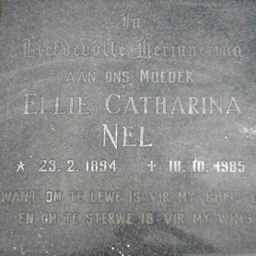 NEL Ellie Catharina 1894-1985