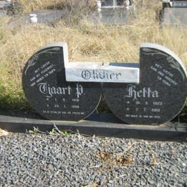 OLIVIER Tjaart P. 1919-1986 &amp; Betta 1923-2013