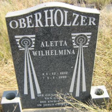 OBERHOLZER Aletta Wilhelmina 1932-1998