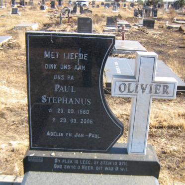 OLIVIER Paul Stephanus 1960-2005