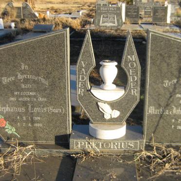 PRETORIUS Stephanus Louis 1914-1988 &amp; Martha Johanna Jacomina 1916-2008