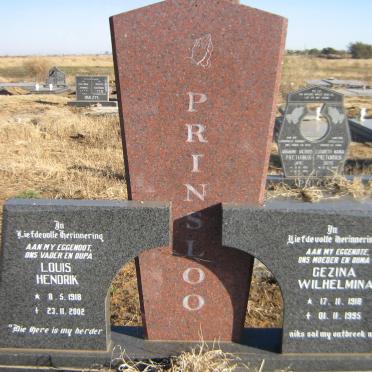 PRINSLOO Louis Hendrik 1918-2002 &amp; Gezina Wilhelmina 1918-1995