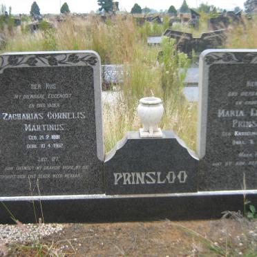 PRINSLOO Zacharias Cornelis Martinus 1881-1962 &amp; Maria Elizabeth KASSELMAN 1891-1974