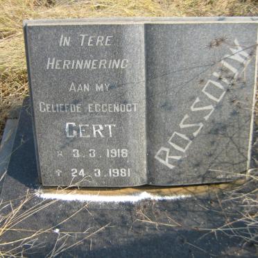 ROSSOUW Gert 1918-1981