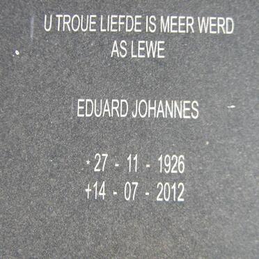 RENSBURG Eduard Johannes, Jansen van 1926-2012 &amp; Gezina Maria 1926-2005 2.