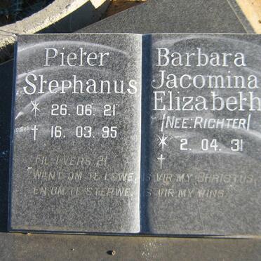 ROSSOUW Pieter Stephanus 1921-1995 &amp; Barbara Jacomina Elizabeth RICHTER 1931-