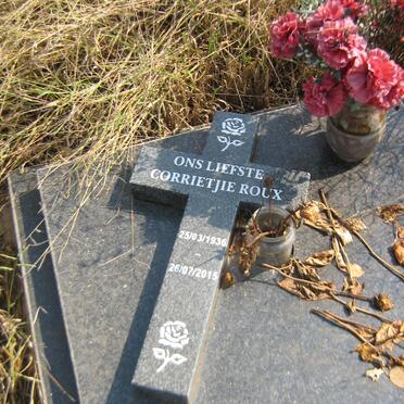 ROUX Nick 1929-2001 &amp; Corrietjie 1936-2015