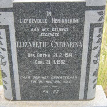 ROSSOUW Elizabeth Catharina nee BOTHA 1941-1962