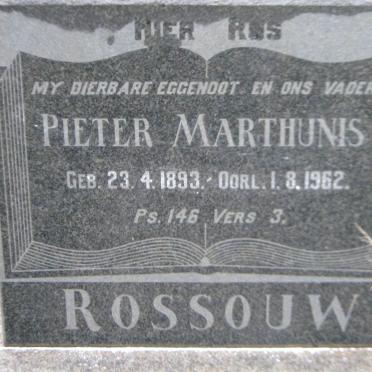 ROSSOUW Pieter Marthunis 1893-1962