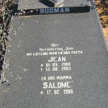 RUDMAN Jean 1960-2003 &amp; Salome 1966-