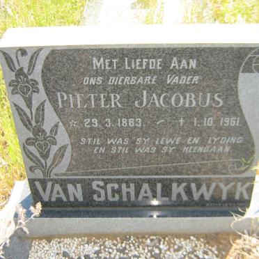 SCHALKWYK Pieter Jacobus, van 1883-1961