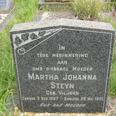 STEYN Martha Johanna nee VILJOEN 1887-1955