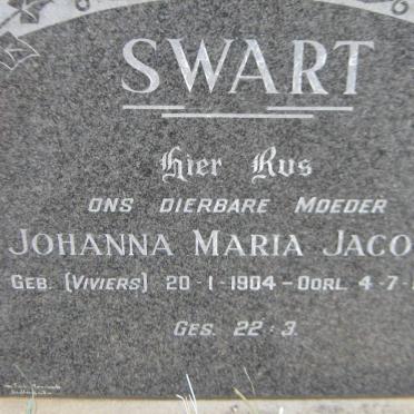 SWART Johanna Maria Jacoba nee VIVIERS 1904-1976