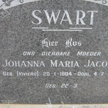 SWART Johanna Maria Jacoba nee VIVIERS 1904-1976