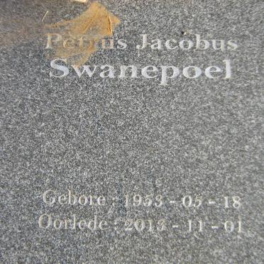 SWANEPOEL Petrus Jacobus 1953-2013