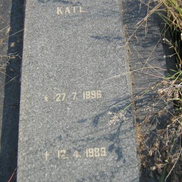 SCHALKWYK Kate, van 1896-1989