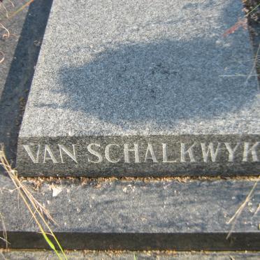 SCHALKWYK Kate, van 1896-1989