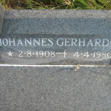 SWART Johannes Gerhardus 1908-1980 &amp; Hester Elizabeth L. ENGELBRECHT  1912-