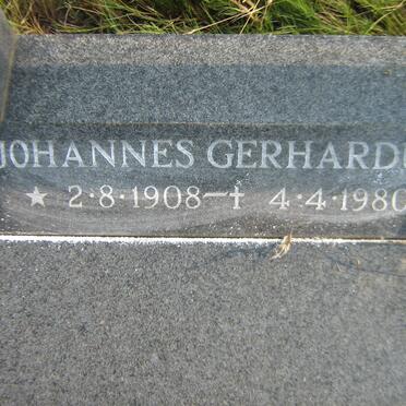 SWART Johannes Gerhardus 1908-1980 &amp; Hester Elizabeth L. ENGELBRECHT  1912-