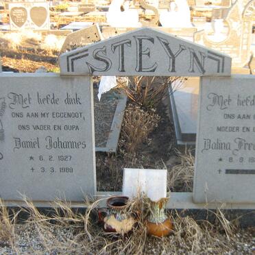 STEYN Daniel Johannes 1927-1989 &amp; Dalina Fredrika 1932-