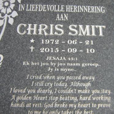 SMIT Chris 1972-2015