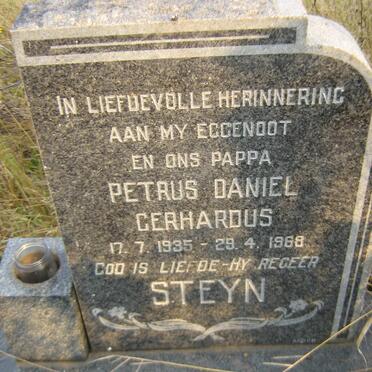 STEYN Petrus Daniel Gerhardus 1935-1968