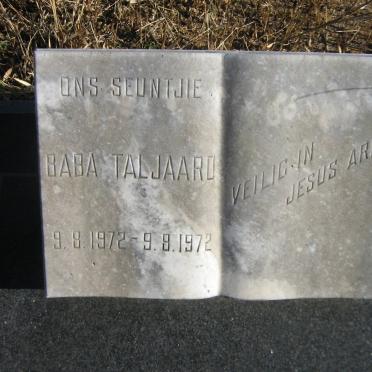 TALJAARD 1972-1972