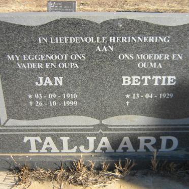TALJAARD Jan 1910-1999 en Bettie 1929-