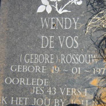VOS Wendy, de nee ROSSOUW 1977-