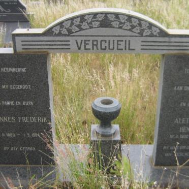 VERCUEIL Johannes Frederil 1889-1964 &amp; Aletta Maria Hendrika 1900-1993