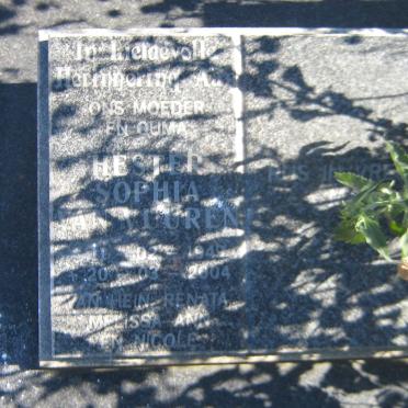 VUUREN Hester Sophia, van 1949-2004