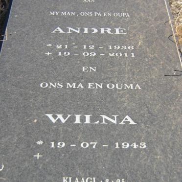 VENTER Andre 1936-2011 &amp; Wilna 1943-