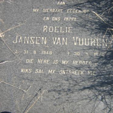 VUUREN Roelie, Jansen van 1948-1986