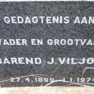 VILJOEN Barend J. 1899-1974