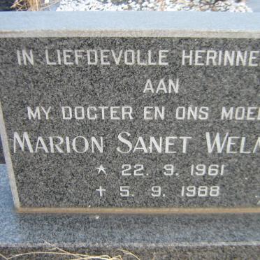 WELMAN Marion Sanet 1961-1988