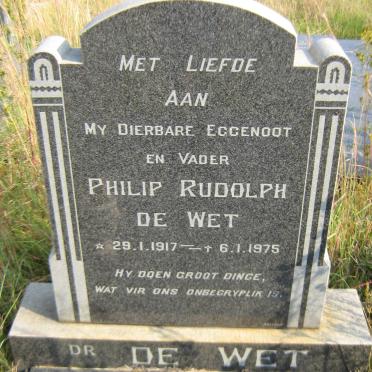 WET Philip Rudolph, de 1917-1975