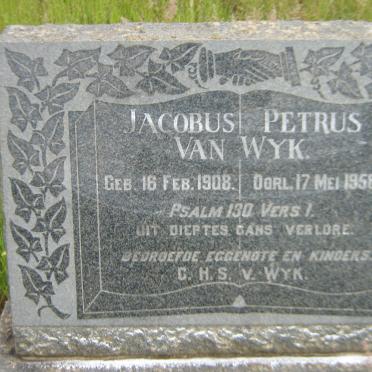WYK Jacobus Petrus, van 1908-1958