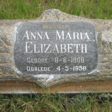 WET Jacobus Ignatius, de 1900-1957 &amp; Anna Maria Elizabeth 1908-1958