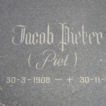 WYK Jacob Pieter, van 1908-1987 &amp; Johanna Hendrina ROETS 1902-1990