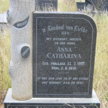 WESTHUIZEN Anna Catharina, van der nee WALLACE 1902-1975