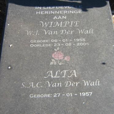 WALT W.J., van der 1955-2005 en S.A.C. 1957 -