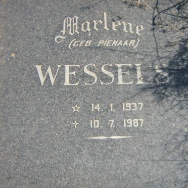 WESSELS Marlene nee PIENAAR 1937-1987