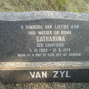 ZYL Catharina, van nee CRAFFORD 1902-1974