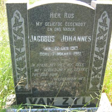 ZYL Jacobus Johannes, van 1913-1961