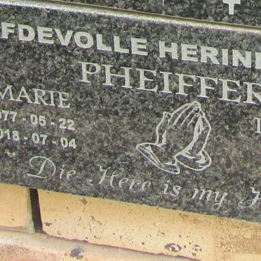 PHEIFFER Louis Philip 1976- &amp; Elmarie 1977-2018