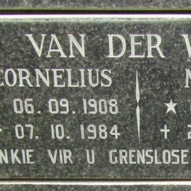 WATH Cornelius, van der 1908-1984 &amp; Miemie 1919-2003