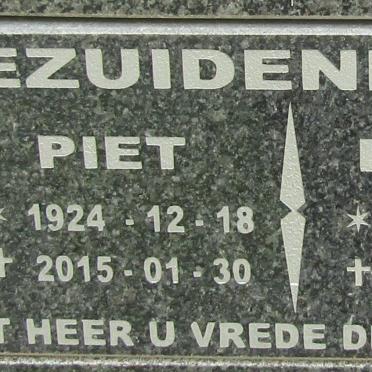 BEZUIDENHOUDT Piet 1924-2015 &amp; Bettie 1929-2015
